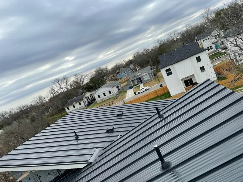Standing seam metal roof panels with vents for Skylight Repair in Lely Resort
